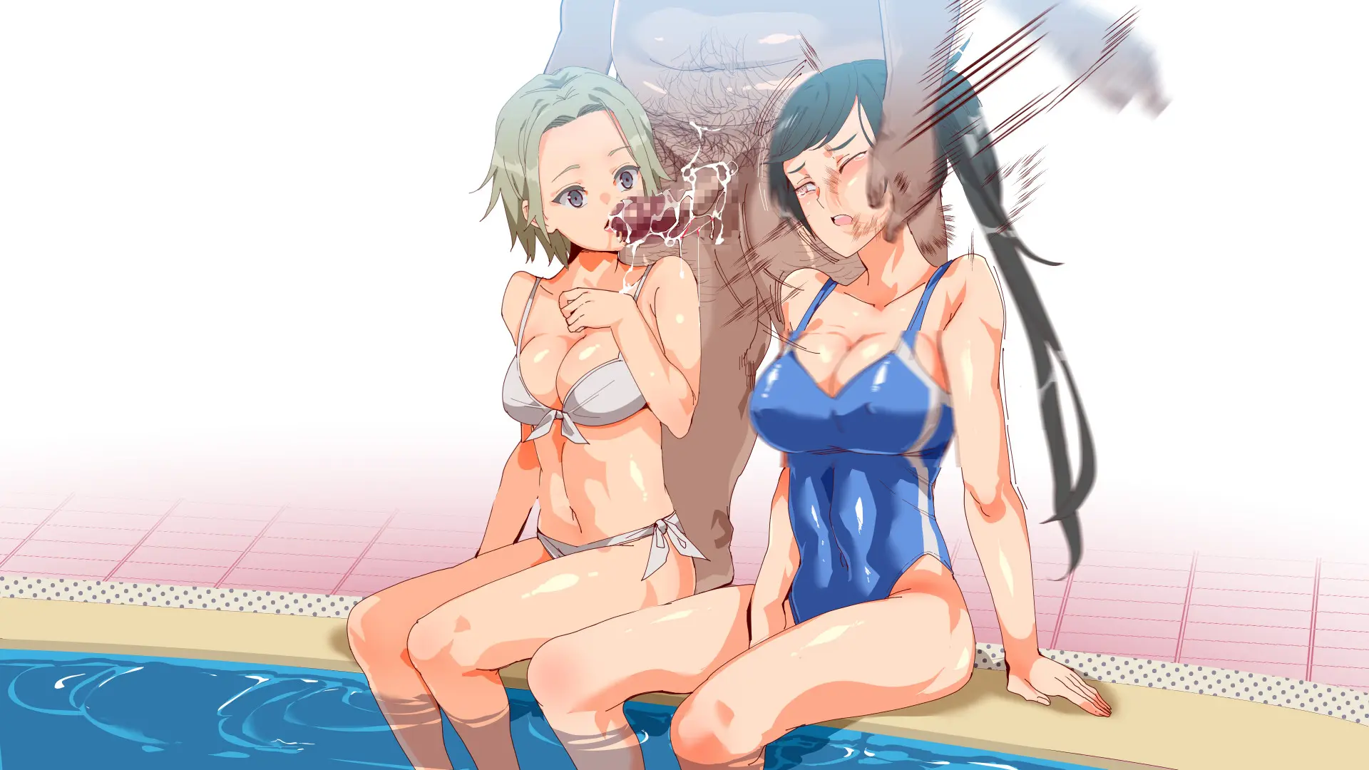 Mukanshin Pool ~Au Onna Zenin, Sekuhara Shihoudai No Aruku Nama Onaho | 무관심 수영장 ~만나는 여자 전원 성희롱 무제한의 걸어다니는 생오나홀 ~